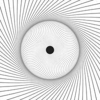 abstracte lineaire ronde rozetkaart, dunne lijnachtergrond. geometrische gestreepte poster. vector