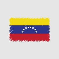 vlag van venezuela penseelstreek vector