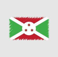 Burundese vlag penseelstreek vector