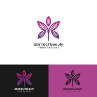 abstracte vlinder logo sjabloon. eenvoudige vector logo illustratie.
