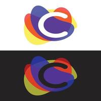 kleurrijke letter c-logo vector