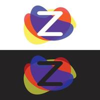 kleurrijke letter z-logo vector