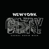 New York vectorillustratie en typografie, perfect voor t-shirts, hoodies, prints enz. vector
