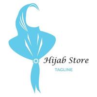 illustratie vector grafisch logo van modieuze hijab