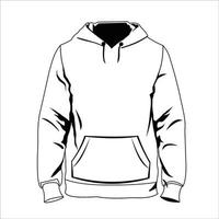 hoodie mode mockup vector