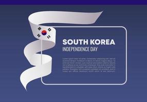 Zuid-Korea onafhankelijkheidsdag nationale viering op 15 augustus. vector