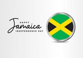 Jamaica Onafhankelijkheidsdag achtergrond nationale viering op 6 augustus vector