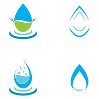 waterdruppel logo sjabloon vector