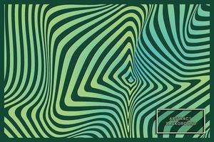 kromgetrokken groene golvende lijnen abstracte achtergrond vector
