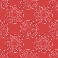 een naadloos zwart-wit geometrisch patroon. vector rode abstracte achtergrond. abstract ornament uit cirkels.