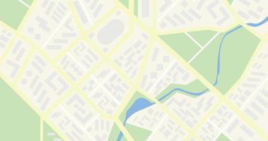 stadsvectorkaart, vlakke stijl, navigatiekaart vector