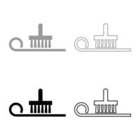 lijm toegepast op behang aanduiding op behang symbool pictogram overzicht set zwart grijs kleur vector illustratie vlakke stijl afbeelding
