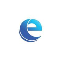 letter e logo-ontwerp en vectorafbeelding vector