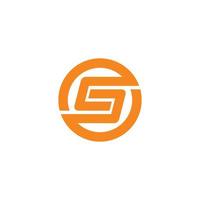 letter s rond logo-ontwerp vector