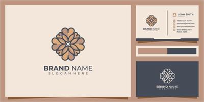 liefde symbool gemeenschap logo ontwerpconcept, liefde logo pictogram gouden kleur, liefde logo vector