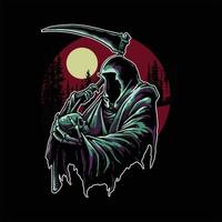 grim reaper kunstwerk vector