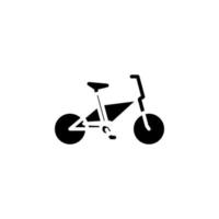 fiets, fiets solide vector illustratie logo pictogrammalplaatje. geschikt voor vele doeleinden.