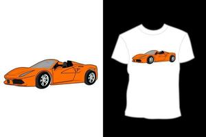 moderne ferrari snelheid auto illustratie t-shirt ontwerp vector