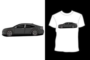 auto metro illustratie t-shirt ontwerp vector