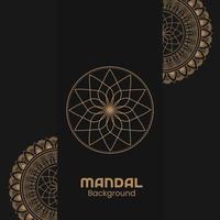 luxe sier mandala ontwerp achtergrond in goud kleur deel 2. uitnodigingskaart ontwerp. vectorillustratie. vector