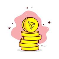 tron vector pictogram crypto