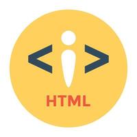 trendy html-concepten vector
