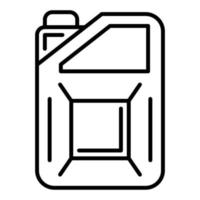 jerrycan lijn icoon vector