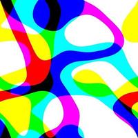 heldere abstracte neon vloeibare mode swirls vector