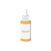 serum fles vlakke afbeelding. schoon pictogram ontwerpelement op geïsoleerde witte achtergrond vector