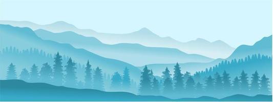 vector bergrug landschap background