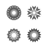 set van mandala ornamenten. vector. vector