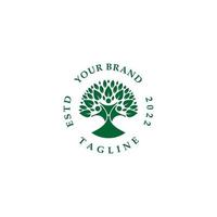 Tree Union-logo met groene kleur vector