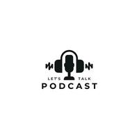 podcast logo lijn kunst vector illustratie ontwerp creatief natuur minimalistisch monoline overzicht lineair eenvoudig modern