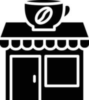 coffeeshop pictogramstijl vector