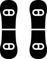 snowboard pictogramstijl vector