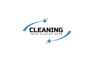 schoonmaak logo ontwerp vector