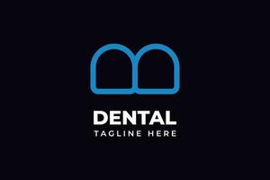 tandheelkundige zorg logo ontwerp vector