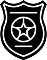 politie badge pictogramstijl vector