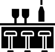 bar teller pictogramstijl vector