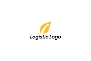 logistieke logo ontwerp vector