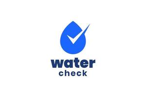 water check logo ontwerp vector