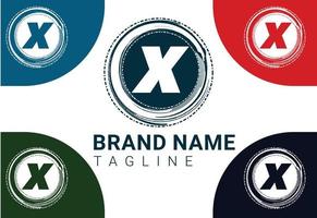 x letter nieuw logo en pictogramontwerp vector