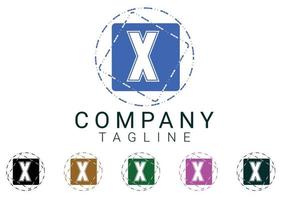 x letter nieuw logo en pictogramontwerp vector
