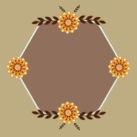 gekleurde bloemen frame vector