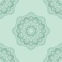 fantasie naadloos patroon met decoratieve mandala. abstracte ronde doodle bloem achtergrond. bloemen geometrische cirkel. vector