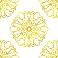 fantasie gradiënt naadloos patroon met decoratieve mandala. abstracte ronde doodle bloem achtergrond. bloemen geometrische cirkel. vector