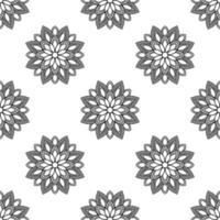 fantasie naadloos patroon met decoratieve mandala. abstracte ronde doodle bloem achtergrond. bloemen geometrische cirkel. vector