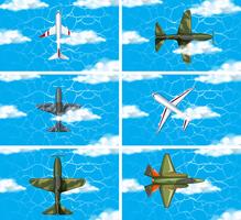 Set van leger force plane vector