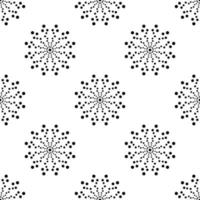 fantasie naadloos halftoonpatroon met decoratieve mandala. abstracte ronde gestippelde doodle bloem achtergrond. bloemen geometrische cirkel. vectorillustratie. vector