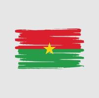 Burkina Faso vlag penseelstreken vector